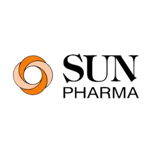 Sun Pharma logo highlighting global leadership in pharmaceutical innovations.