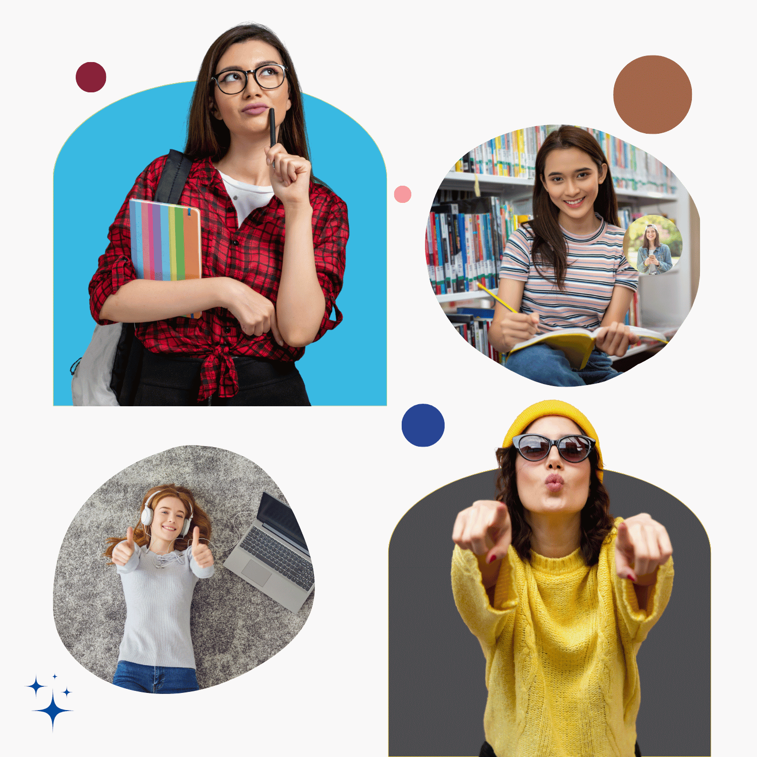 Diverse and confident female professionals representing different talent segments for hiring on Cnear platform.
