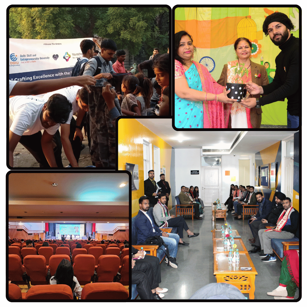 Students and mentors participating in community engagement and campus training sessions