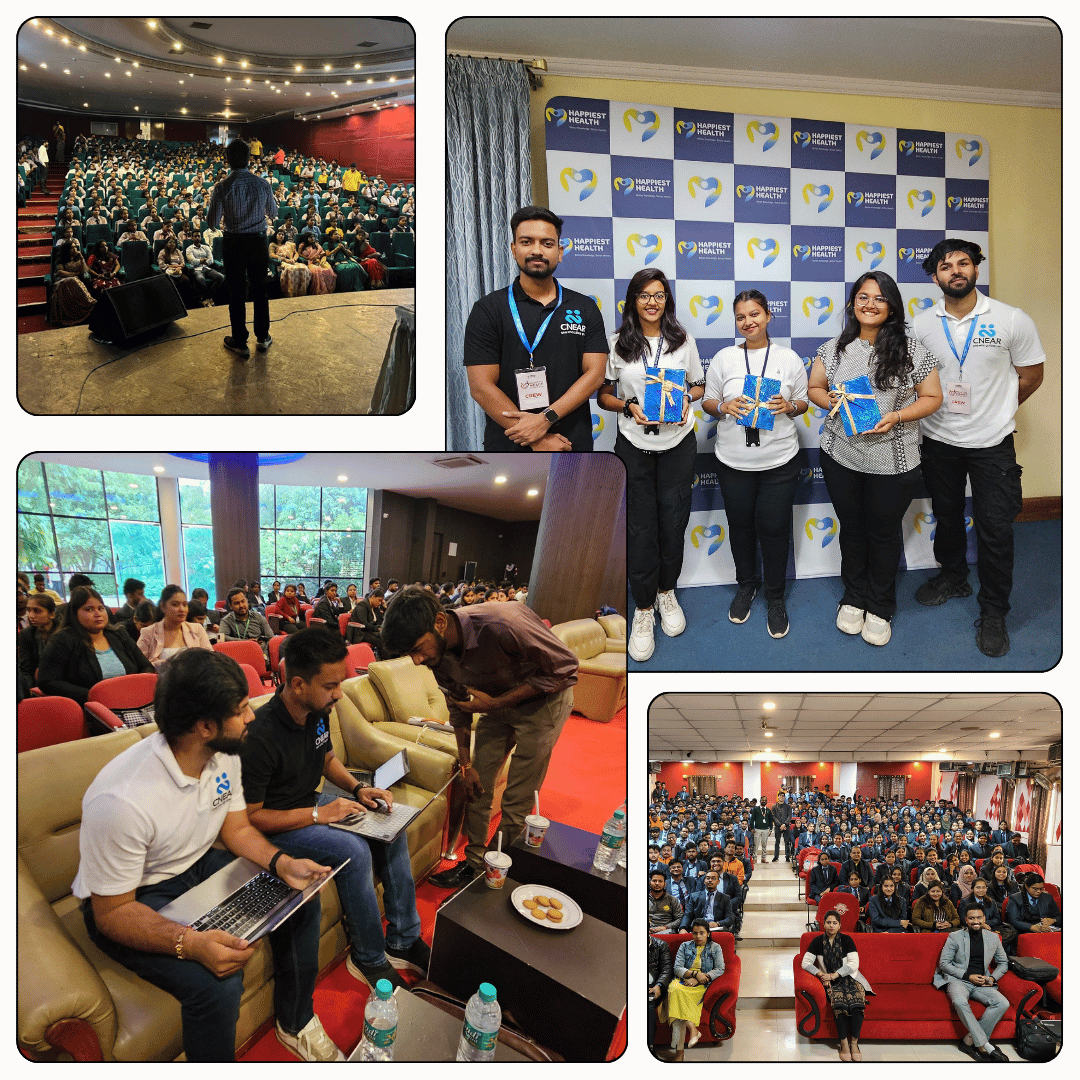University students attending large seminar session on career preparation and placements