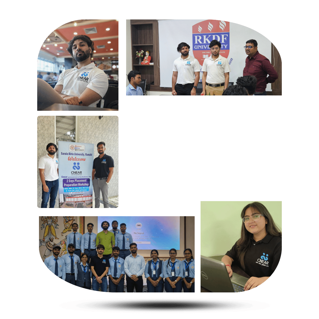 CNEAR team conducting placement preparation workshop at RKDF University